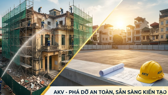 Quy Trình Phá Dỡ Nhà Cũ Tại Hà Nội: An Toàn, Tránh Kiện Cáo & Khóa Chặt Rủi Ro 