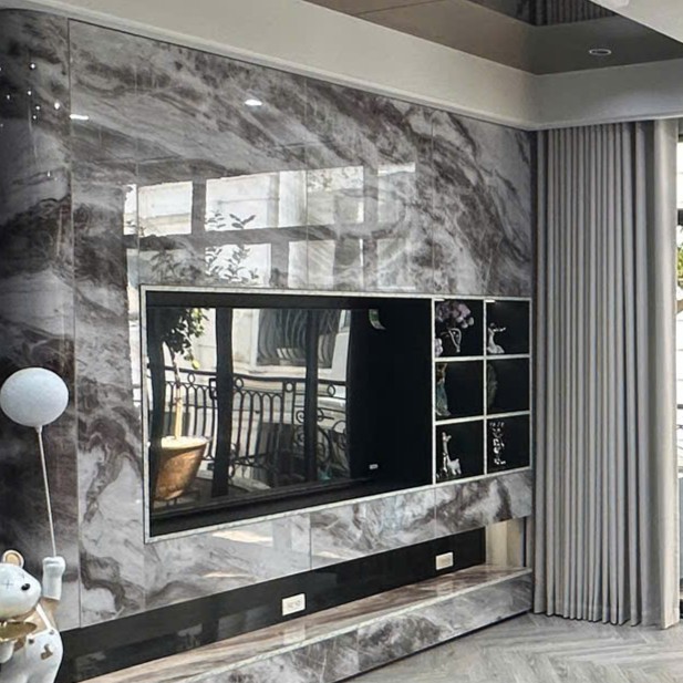 LÀM VÁCH TIVI PHÒNG KHÁCH TRANG TRÍ RẺ MÀ ĐẸP HAY 